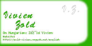 vivien zold business card